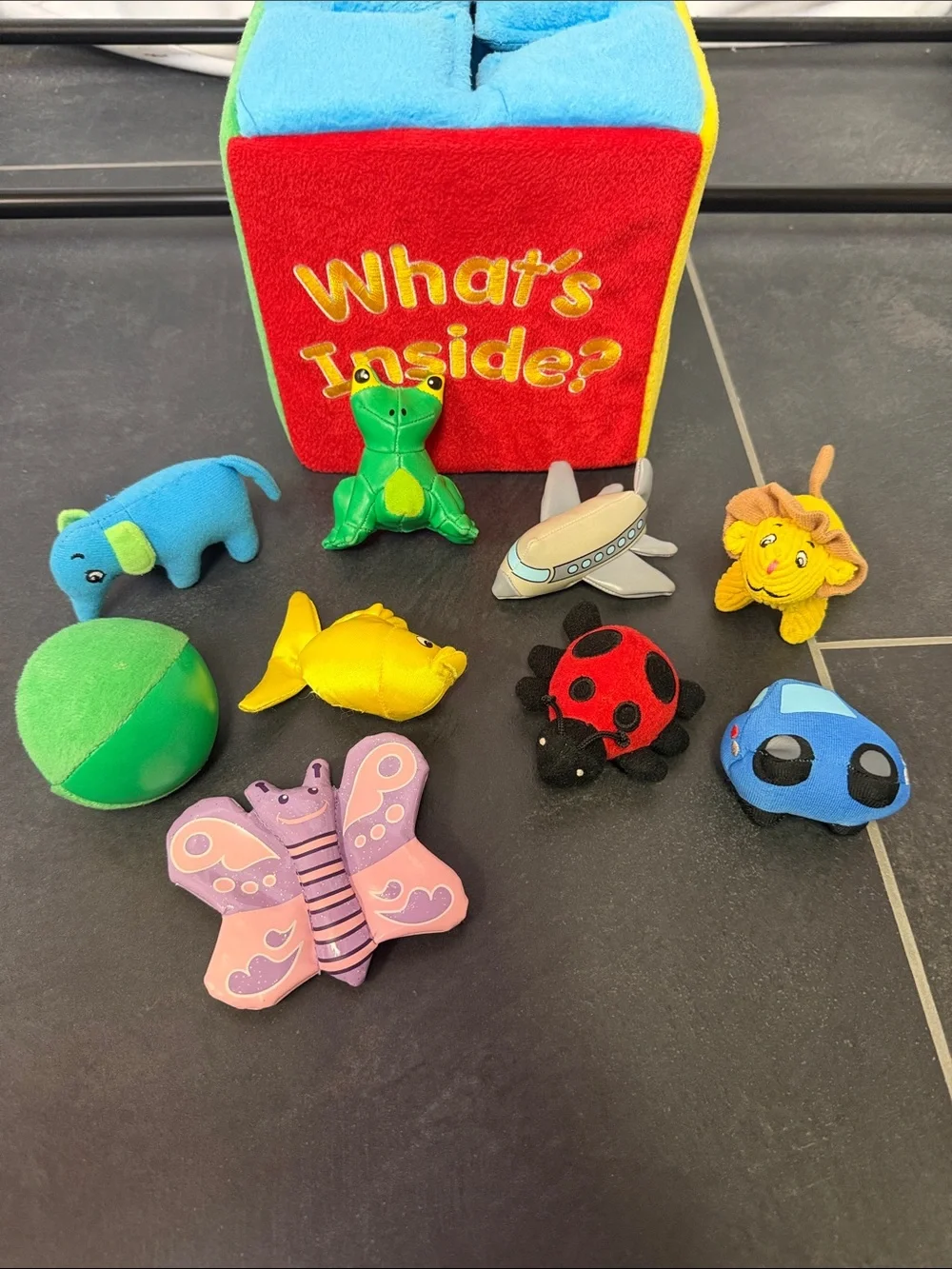 What's Inside? Soft Feely Box Educational Toy - Multi-Color